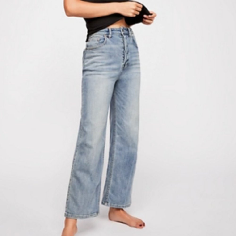 Free People Wales Wide-Leg Jeans